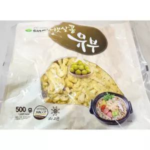 업소용 분식재료 슬라이스유부 슬라이스 500g 유부 신미
