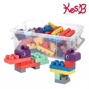 EK 캐스B 튼튼 크리에듀 베베말랑빌딩블럭100pcs 2306 초등 유아 아동 남아 여아 아이들