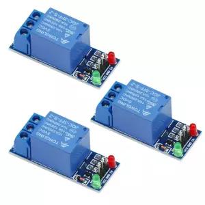 Ferwooh 3PCS DC 5V 2mA 1채널 릴레이 모듈 보드 실드 연장 플레이트 저레벨 트리거 AC 250V/10A 30V/10A