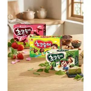 매장정품 ORION 오리온 초코송이 3종 15개 (말차 5개+딸기 5개+초코 5개)