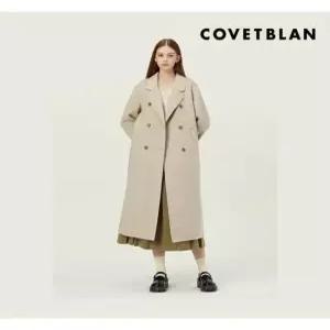 [코벳블랑][COVETBLAN] 라운드카라 핸드메이드 더블코트(V226MCT106W)