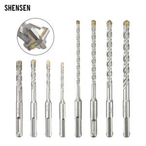 토크렌치비트 1Pc 콘크리트 SDS 플러스 비트 크로스 커터 헤드 더블 오거 해머 110mm 160mm 200mm 벽돌 블록 전기