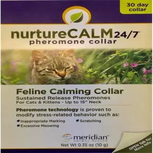 NurveCALM 24/7 고양이 진정 페로몬 칼라 (최대 15인치 목)
