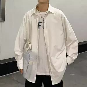 이지하우스 긴팔 무채색 남성 셔츠 레이어드 데일리 861683