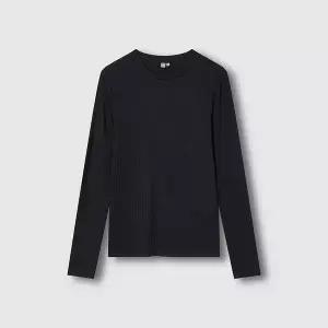 JAJU 여 발열온감 소프트 립 긴팔 티셔츠 J115401005099