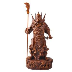 삼국지 관우상 재물신 조각상 피규어 스몰 A형 관우 행운신 48cm 식당 수호신