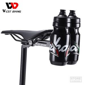 서쪽 자전거 더블 컵 물병 케이지 안장 확장 홀더 사이클링 주전자 브래킷 MTB 도로 액세서리 부품
