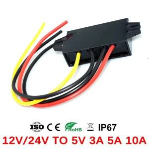 12V 24V ~ 5V 3A 5A 10A 레귤레이터 벅 스텝다운 DC 컨버터 자동차용 50W LED 전원 공급 장치 CE ROHS