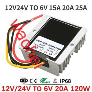 12V 24V를 6V로 변환하는 15A 20A 25A 스텝다운 DC-DC 컨버터 10-36V 입력 출력 벅 전압 조정기 장난감 자