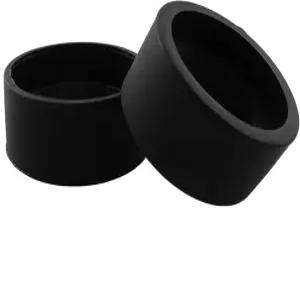 LQ 인더스트리얼 피스 컵 1쌍 소프트 고무 커버 32-36mm 스테레오 현미경용 가드 평면 각도