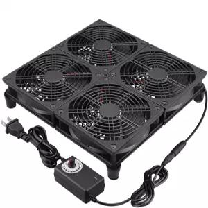 속도 조절 기능이 있는 GDSTIME 라우터 TV 박스 냉각 팬 ASUS GT/RT-AC5300용 182CFM 대형 공기 흐름
