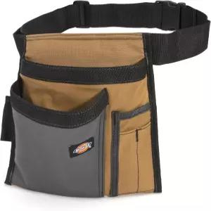 Dickies 5포켓 싱글 사이드 공구 벨트 파우치/작업용 앞치마, 내구성 있는 캔버스 구조, 맞춤형 핏을 위한