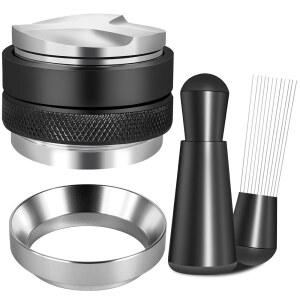 REO EANK 51MM 에스프레소 액세서리 키트, 포타필터에 디스트리뷰터 세트, 및 도징 커피 적합 깔때기 머신 도구 레벨러, 탬퍼 WDT