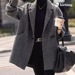 [키리앙][키리앙] 와일드 니트 싱글 자켓