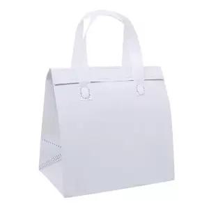 부직포 냉온 쇼핑백가방 화이트 소(24x24x15cm)