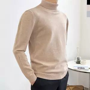 목폴라 남성 보들보들 베이직 데일리 반목 니트티