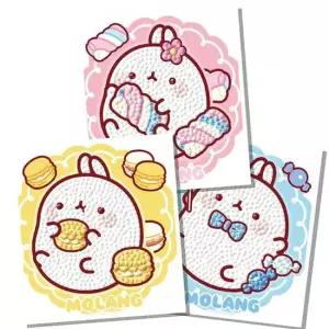 몰랑이 마카롱 (3종) (스티커) 보석십자수 스티커보석십자수