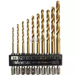 DEVA 철드릴비트세트 TDB10P/ 철기리 HSS기리 하이스 하이스기리 (WD205B7)