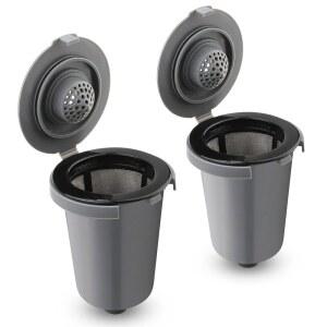 CUISINART용 재사용 가능한 필터 컵, 그레이 (2팩)