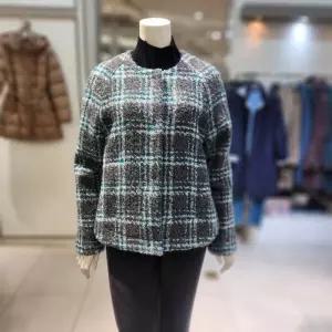 [조순희]고급스럽고 세련된 겨울 라운드 자켓 FMWJ447  GY_BP