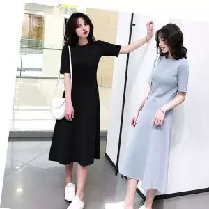 A라인 시원한 여름 여자 반팔 원피스 편한