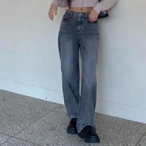 [옷자락]여자 골덴 검정 내추럴 워싱 FW 진 H라인 팬츠