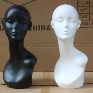 미용 가발 머리 탈색 헤어피스 컷트 백모 헤어마네킹 집게핀 염색 모리스
