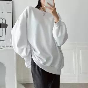 [옷자락]여자 큰사이즈 벌룬 빅사이즈 무지기모맨투맨 티셔츠