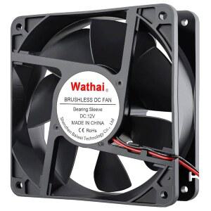 Wathai 2핀 120mm x 38mm 브러시리스 쿨링 케이스 팬 12V DC 하이 에어 플로우 쿨러