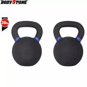 EK 바디스톤 뉴 블랙분체 케틀벨 28kg/ 양각로고/ 와일드 손잡이/ 샌드분체도색/ 뛰어난 그립감/ 복근운동