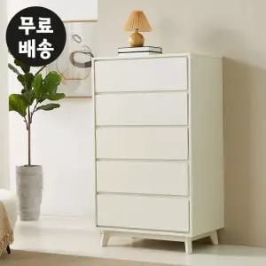 레체 5단 서랍장 옷장 미니 서랍 체스트(800/크림)