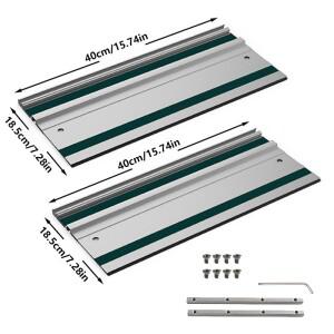 1/2Pc 트랙 톱 가이드 레일 원형 용 알루미늄 압출 스트레이트 컷 DIY 목공 도구