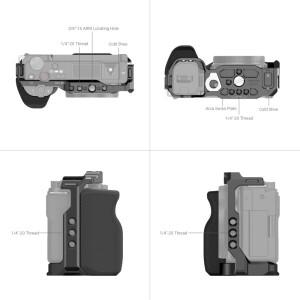 호환 실리콘 손잡이 Smallrig 카메라 케이지 내장 나사 구멍 소니 ZV-E10용 콜드 슈 퀵 릴리스 플레이트