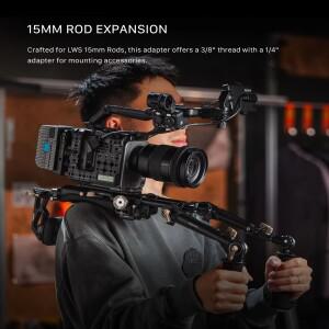 호환 TILTA 15mm LWS 듀얼 로제트 어댑터 블랙 TA-DRA-15-B 연장 암핸드 그립과 호환 가능