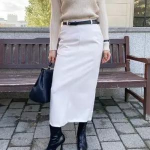 [옷자락]여자 출근룩 일자 컨템포러리 보온안감 FW 출근 롱스커트