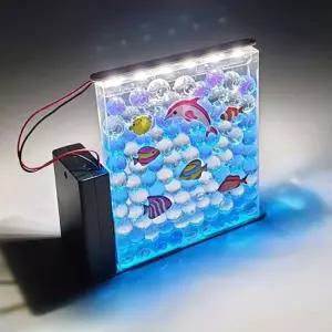 바다 공룡세상 수정토 LED 액자 조명등 만들기 5개