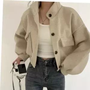 봄아우터 여자 모던 가오리핏 크롭코트 가을