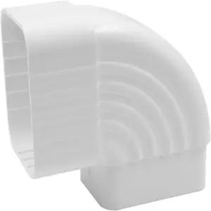 90도 구 엘보우 흰색 PVC 다운스팟 빗물 파이프 커넥터 어댑터 연장용 2 x 3 인치