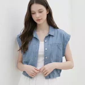 KARRA 실루엣캡소매데님자켓_A6M0719