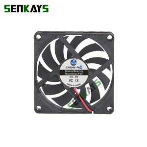 8010 초박형 USB 냉각 선풍기 컴퓨터, CPU 노트북 2 핀, 80mm, 80x80x10mm, DC 5V, 12V, 24V