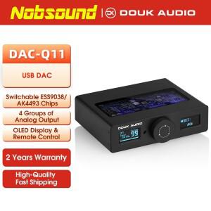 Nobsound ESS9038Q2M + AK4493 USB DAC HiFi 동축/광학 디지털-아날로그 변환기 오디오 어댑터, DSD256 DAC