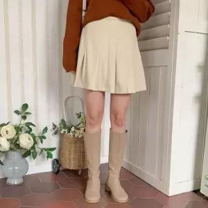 [옷자락]여자 아코디언 골덴 맞주름 에이라인 FW 미니스커트