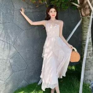 민소매우너피스 휴양지 비치웨어 롱 원피스 해외여행 여름옷 바캉스룩