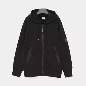 [CP COMPANY]CP컴퍼니 26FW 렌즈와펜 디아고날 스웨트 후드 집업 남성 자켓 RCCMSS716M 005086W 999