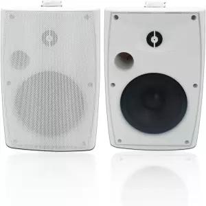 스튜디오파이닉스 6.5인치 400W 야외 스피커 유선 방수 패시브 강력한 베이스 파티오 가든 풀사이드 홈용