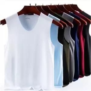 [하프클럽/]남자 여름 브이넥 슬리브리스 심리스 나시 DMES-TS5-STS14277863