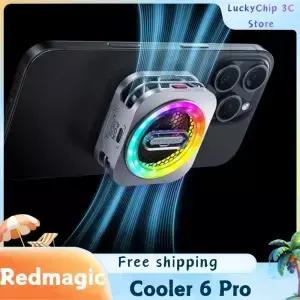 레드매직 쿨러 6 프로 라디에이터 마그네틱 팬 30W VC 수냉식 RGB LED AI 온도 제어 태블릿 휴대폰용