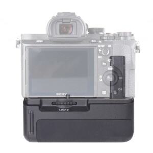 호환 파워 배터리 그립 팩 홀더 + IR 리모컨 2개 NP-FW50 키트 (소니 A7II DSLR 미러리스 카메라 BG-3EIR용