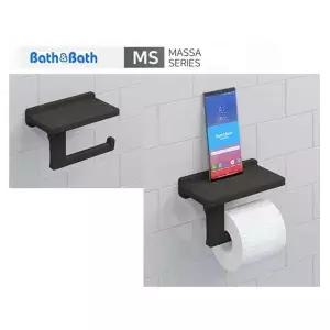 MASSA 마사 인조대리석 휴지걸이 MS-802BP 블랙 펄