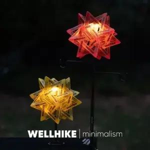 WELLHIKE 아웃도어 캠핑 라이트 폴라리스 PP 보드 램프쉐이드 컬러풀 방수 별 모양 디자인 감각